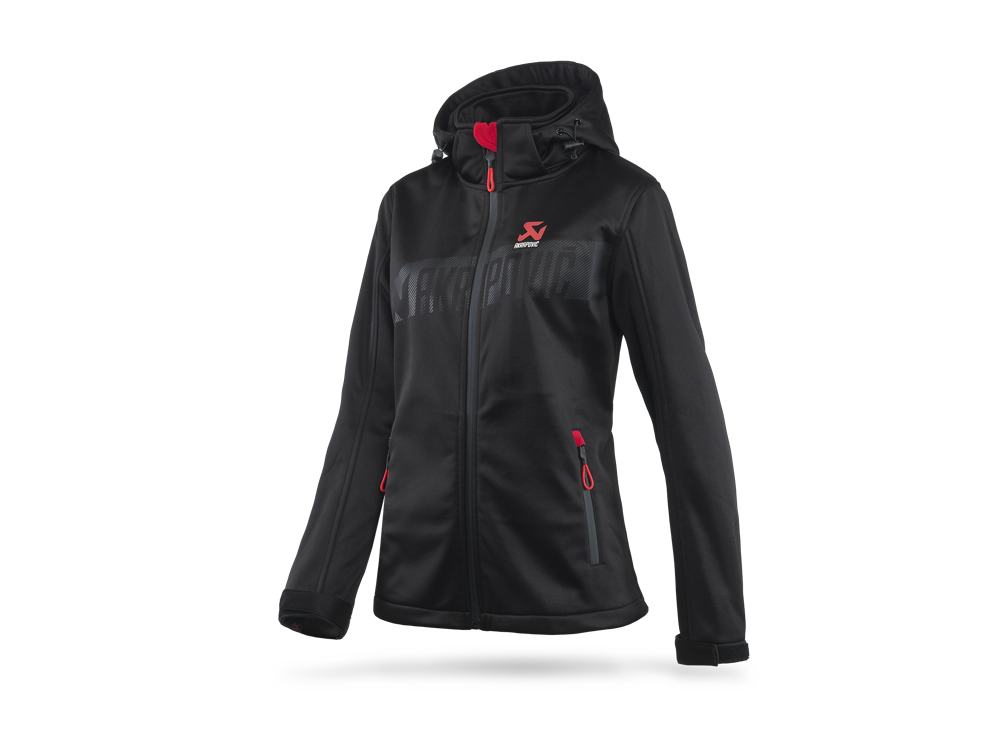 Akrapovic Womens Corpo Softshell Jacket - Black M - ModsDirect