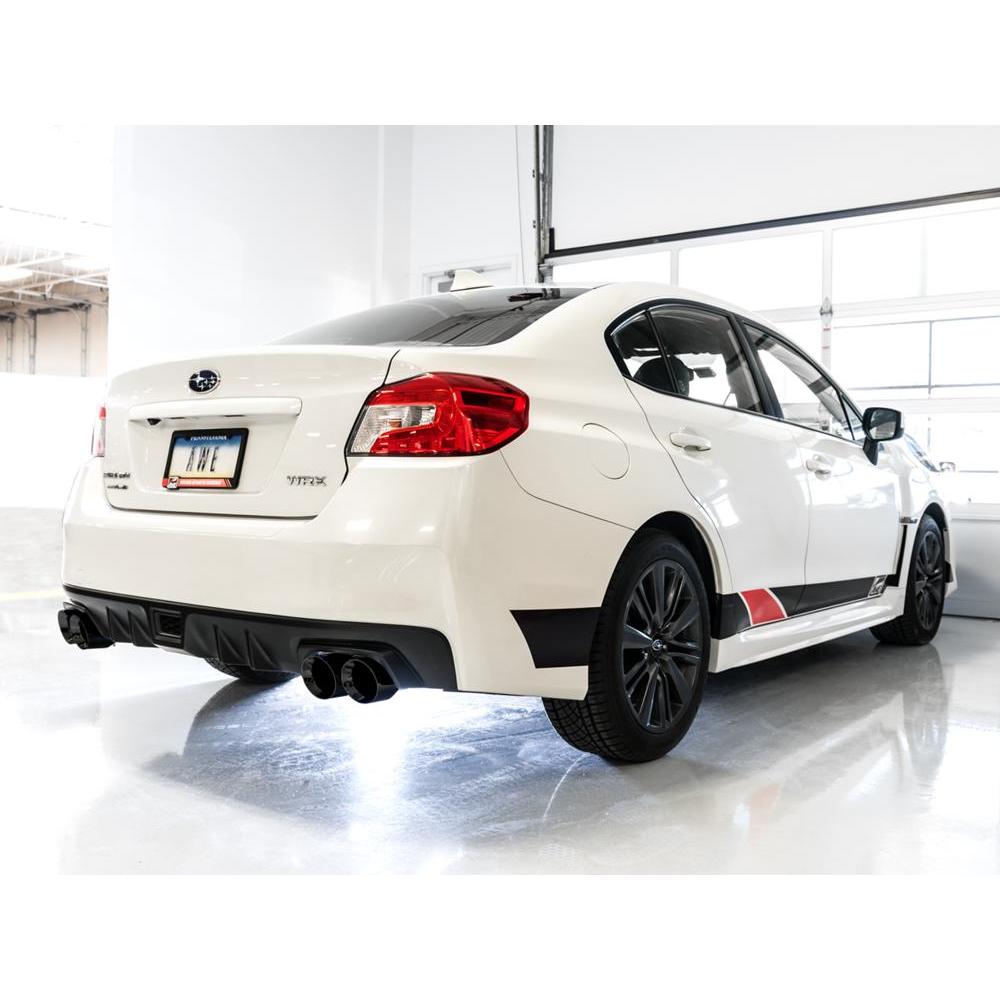 AWE Subaru WRX/STI VA/GV Sedan Track Edition Exhaust - Diamond Black Tips (102mm)