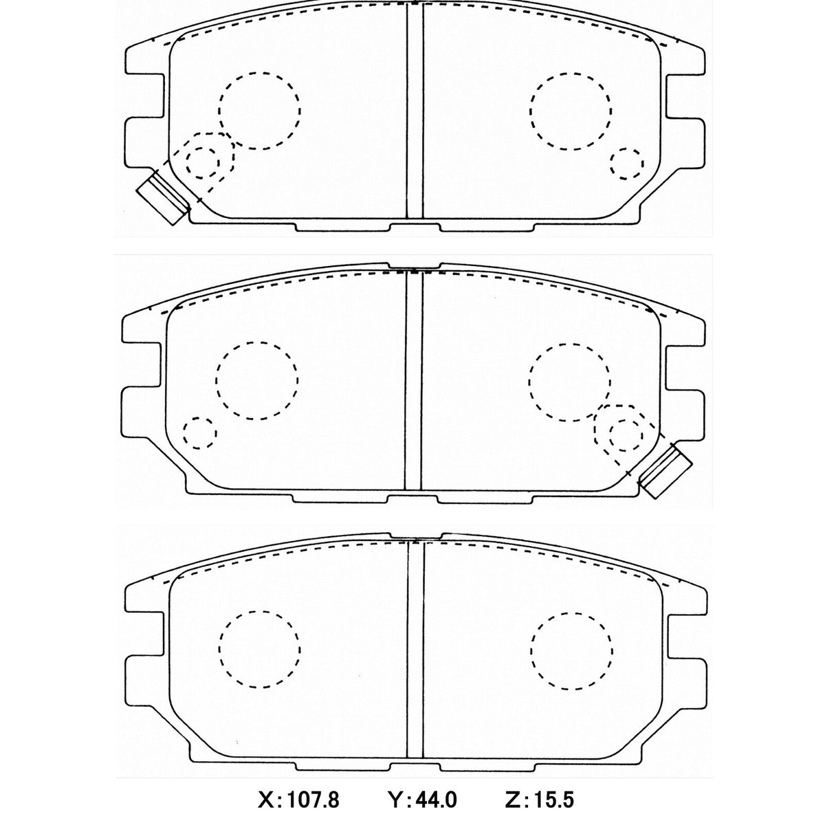 CIRCO M119 Race Brake Pads Mitsubishi Evo 4