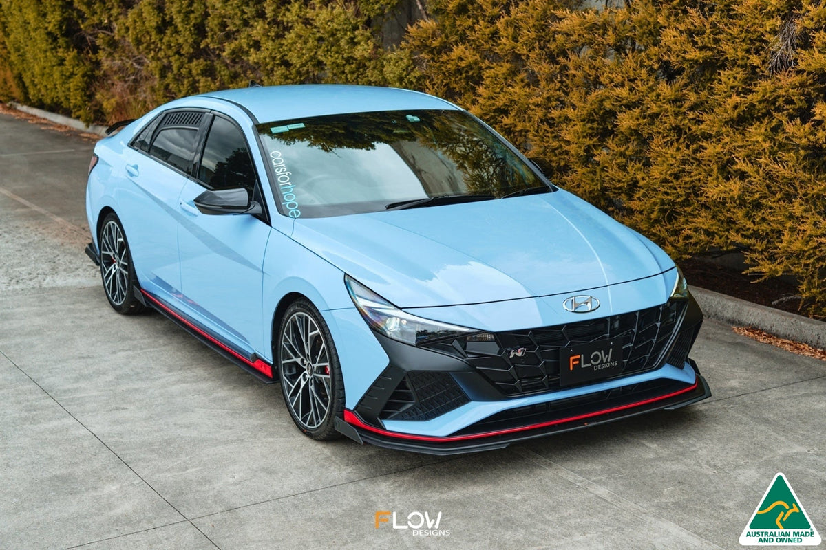 CN7 Elantra N Sedan 2021 Front Lip Splitter Extensions (Pair)