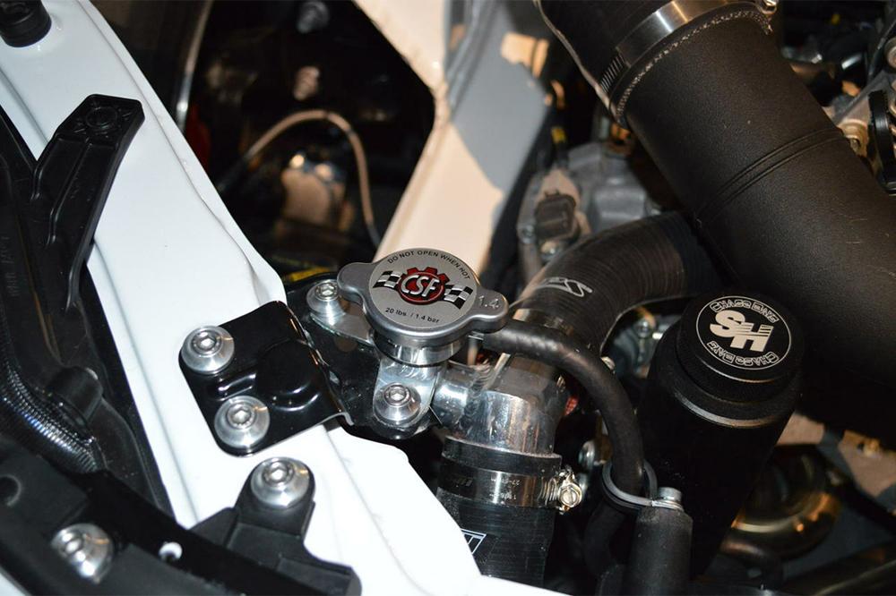 CSF FR-S/BRZ/86/GR86 All-Aluminum Filler Neck w/1.4 bar High Pressure Radiator Cap