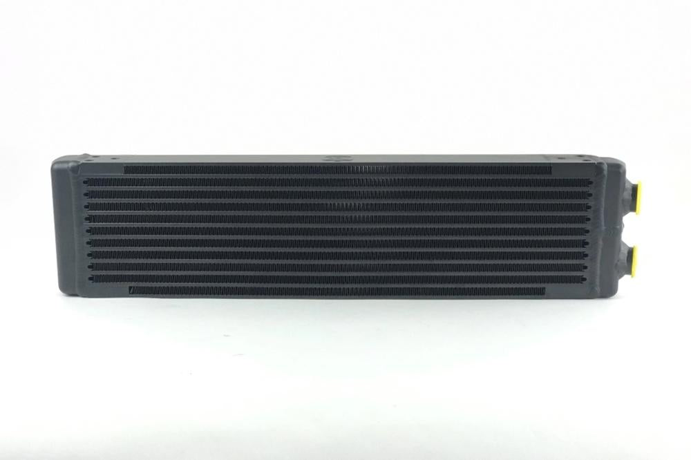 CSF Universal Dual-Pass Oil Cooler w/ Direct Fitment for Porsche 911 center front oil cooler (RS Style) - M22 x 1.5 connec...