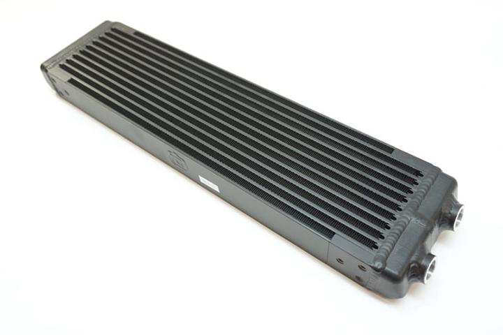 CSF Universal Dual-Pass Oil Cooler w/ Direct Fitment for Porsche 911 center front oil cooler (RS Style) - M22 x 1.5 connec...