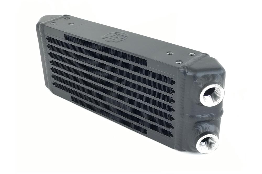 CSF Universal Dual-Pass Oil Cooler - M22 x 1.5 Connections - 13L x 4.75H x 2.16W