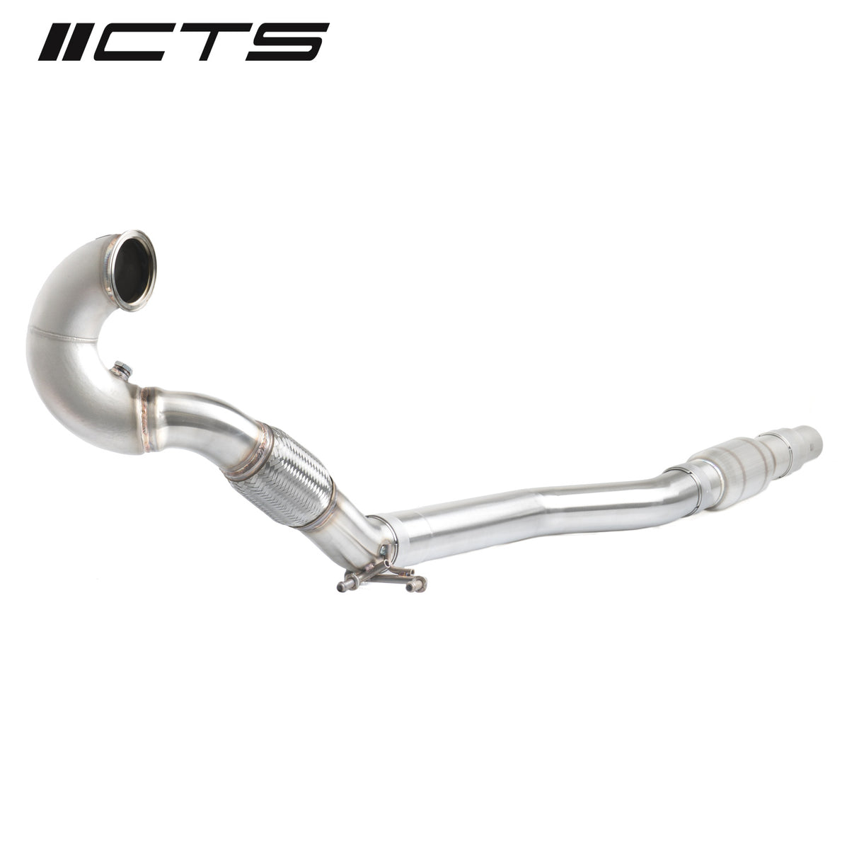 CTS Turbo | Downpipe with High-Flow Cat (MK7 Golf R/Audi S3 8V) - ModsDirect