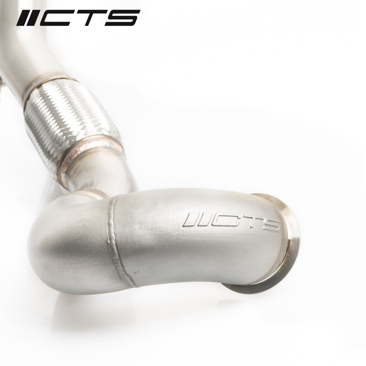 CTS Turbo | Downpipe with High-Flow Cat (MK7 Golf R/Audi S3 8V) - ModsDirect