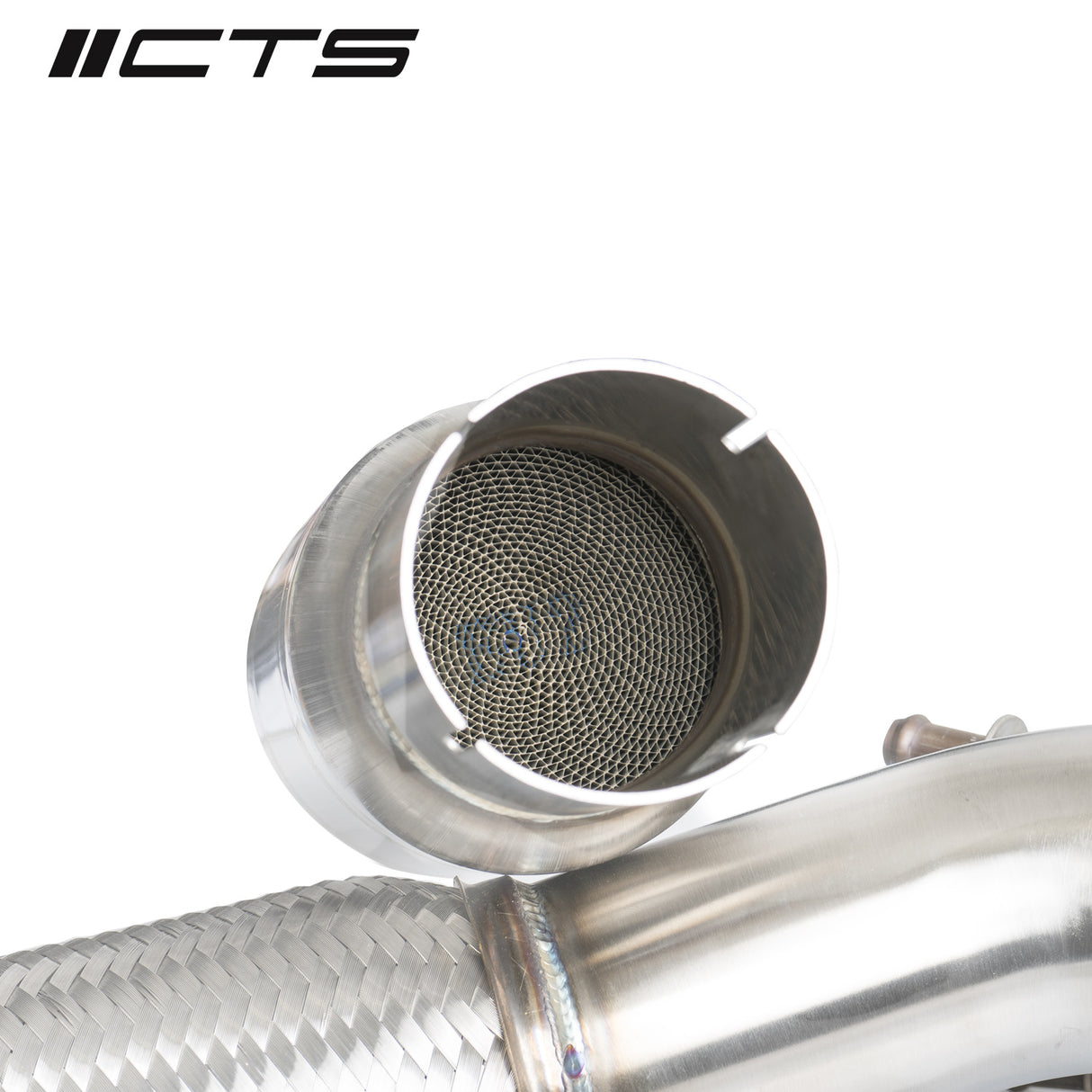 CTS Turbo | Downpipe with High-Flow Cat (MK7 Golf R/Audi S3 8V) - ModsDirect