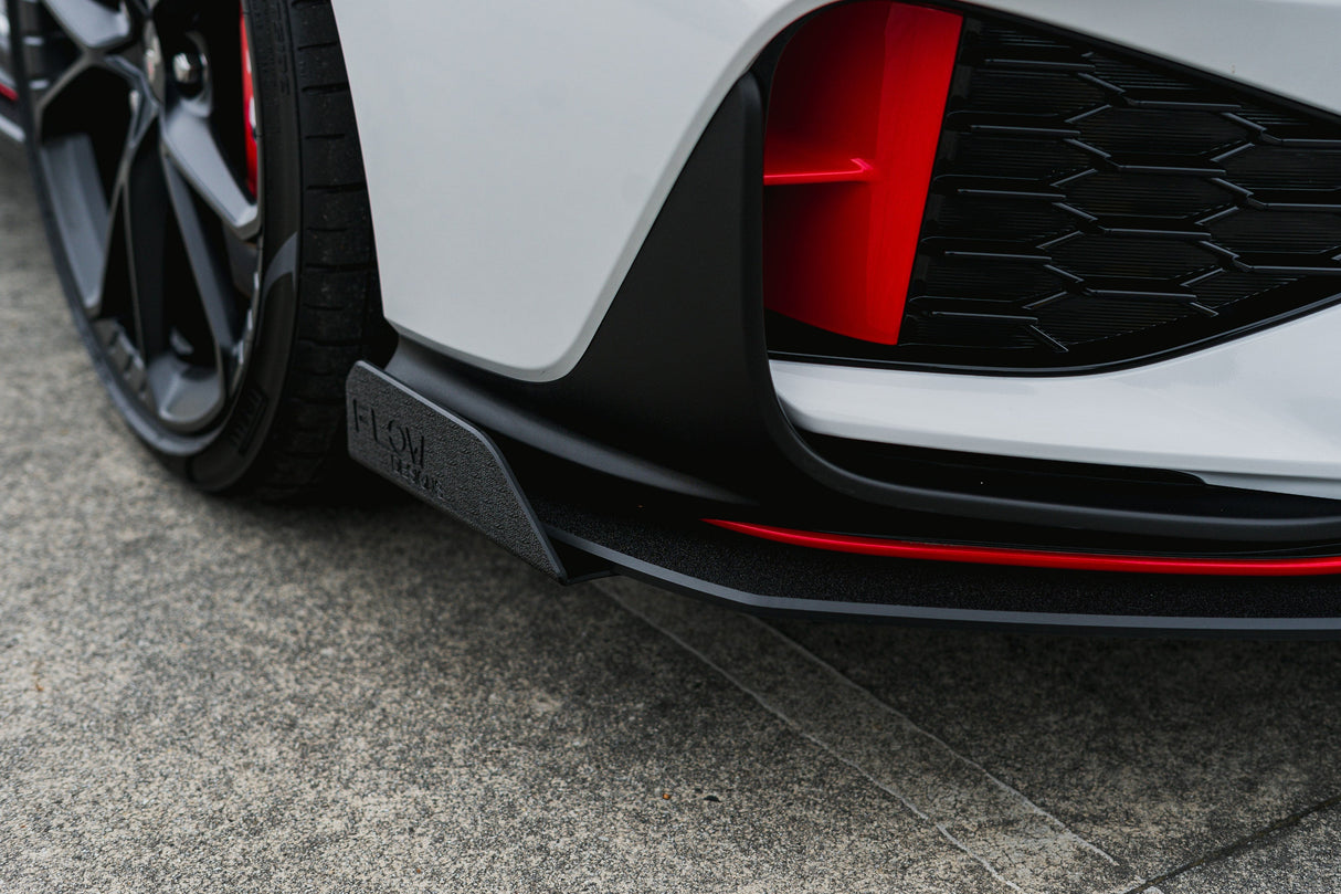 i30N Hatch PDE V6 FL2 2025 Front Lip Splitter Winglets (Pair) - ModsDirect