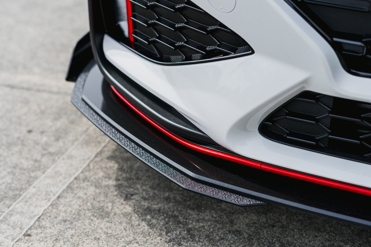 i30N Hatch PDE V6 FL2 2025 Front Lip Splitter Extensions (Pair) - ModsDirect