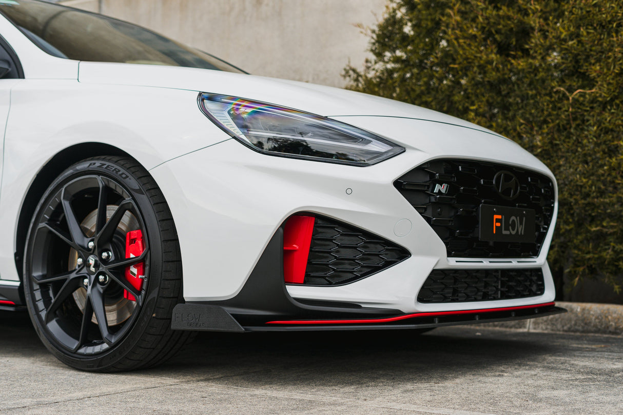 i30N Hatch PDE V6 FL2 2025 Front Lip Splitter Winglets (Pair) - ModsDirect