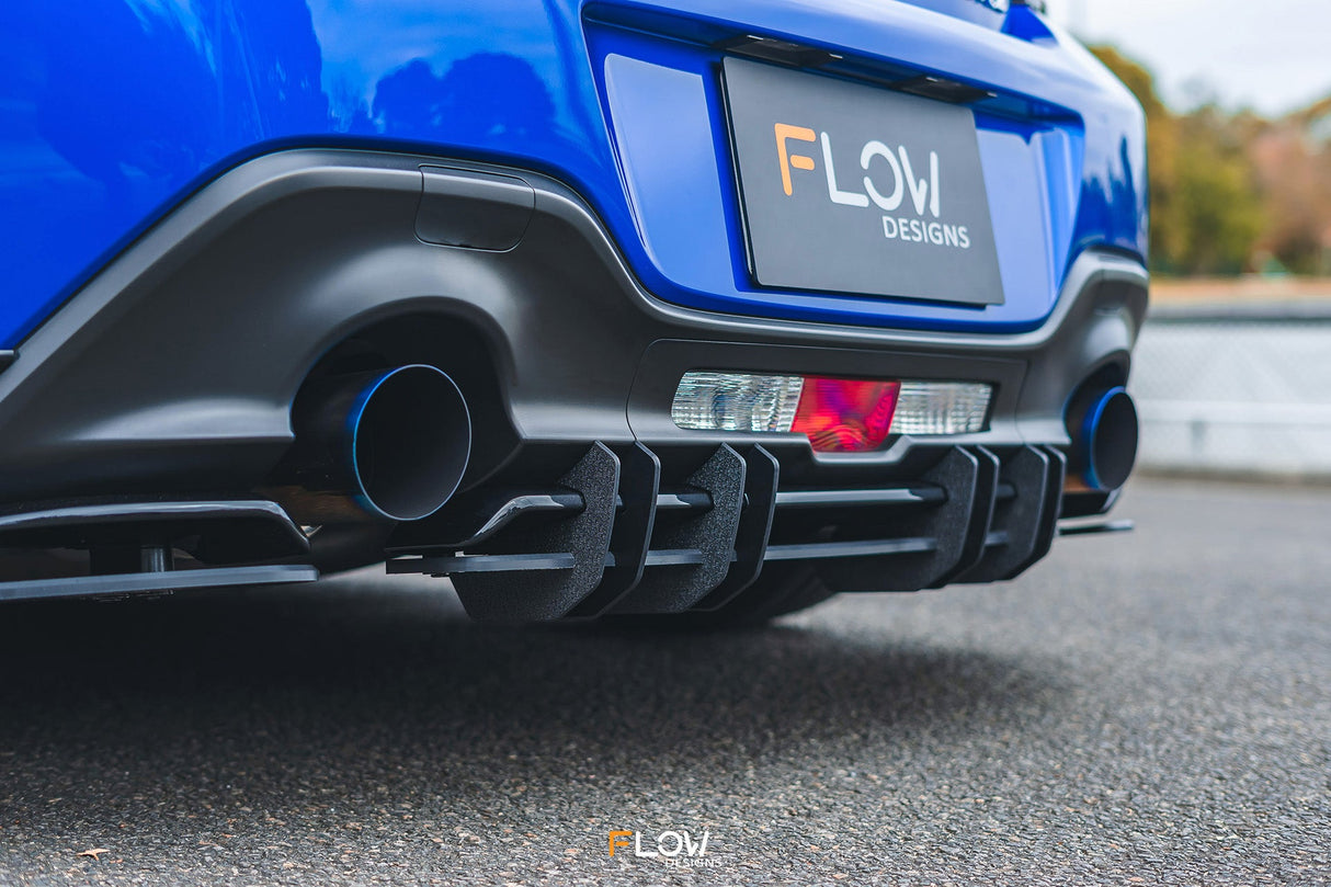 ZD8 BRZ STI Flow-Lock Rear Diffuser (TEXTURED) - ModsDirect