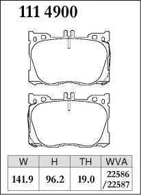 Dixcel Front Brake Pads – Mercedes-Benz GLC200 / GLC220d / GLC300 / GLC350e / GLC43 (X253) - Z Type