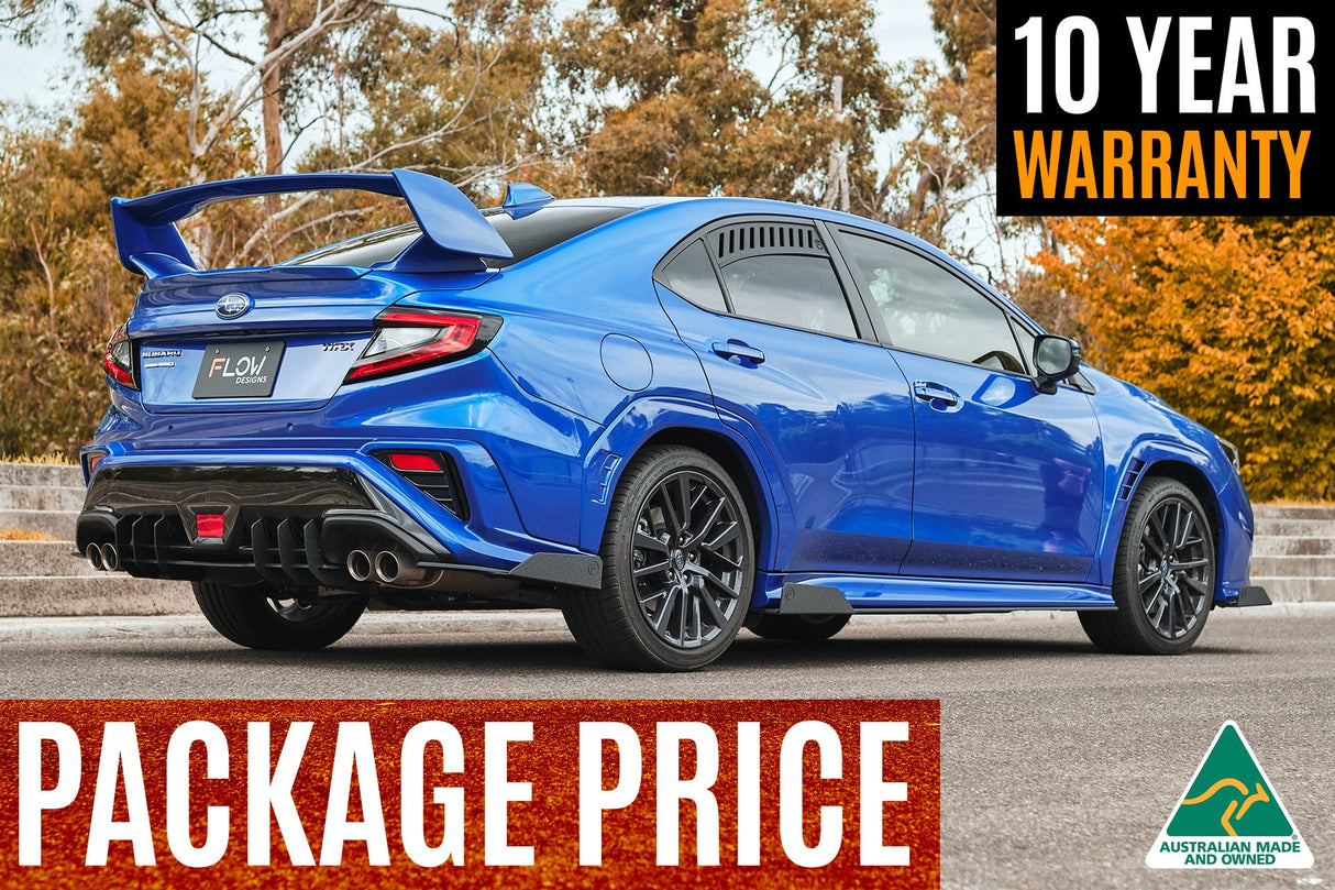 VB WRX Full Lip Splitter Set (GLOSS BLACK) - ModsDirect