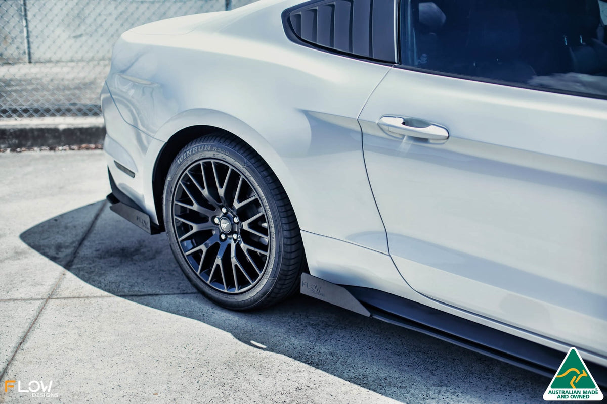 GT Mustang S550 FM Side Skirt Splitter Winglets (Pair)