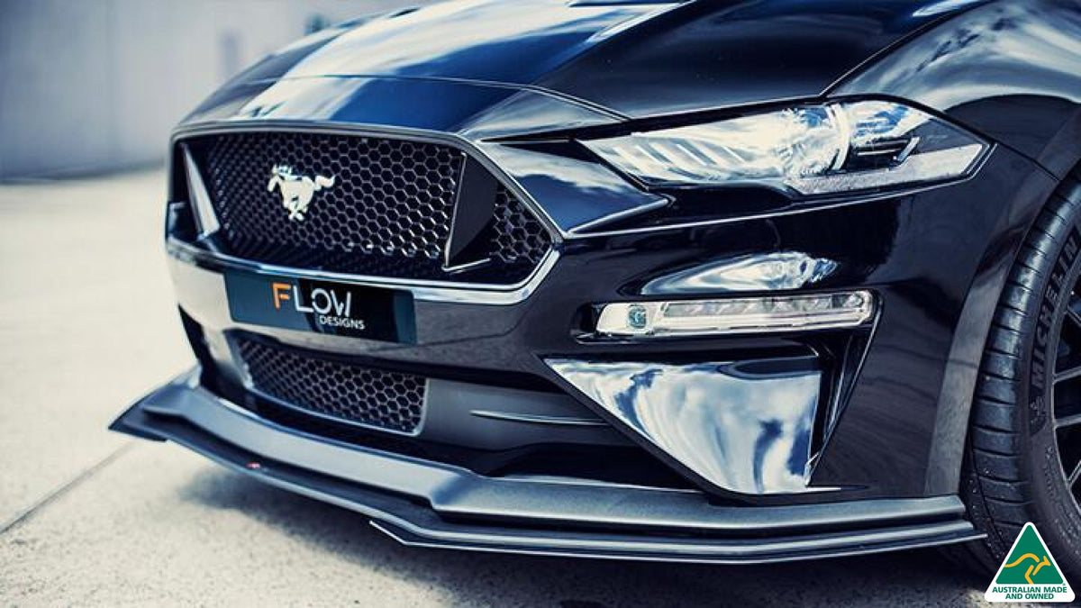 GT Mustang S550 FN Front Lip Splitter Extensions (Pair)