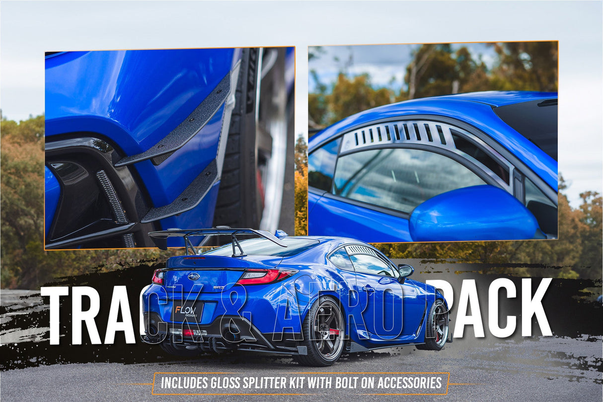 ZD8 BRZ STI Full Lip Splitter Set (GLOSS BLACK) - ModsDirect