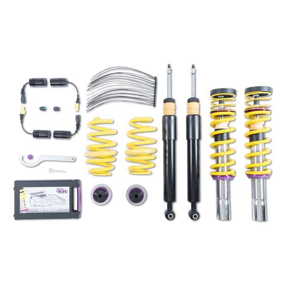 KW Coilover Kit V1 for 10/2015+ Audi A4 (8W2, 8WC, B9) w/ Deactivation For Electronic Dampers - ModsDirect