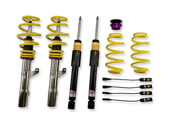 KW Coilover Kit V2 for 03/2003+ Audi A3 Sportback (8PA) w/ Deactivation For Electronic Dampers - ModsDirect