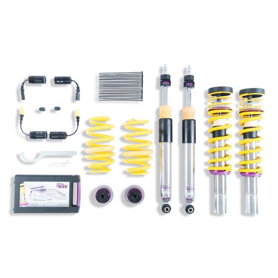 KW Coilover Kit V3 for 10/2015+ Audi A4 (8W2, 8WC, B9) w/ Deactivation For Electronic Dampers - ModsDirect