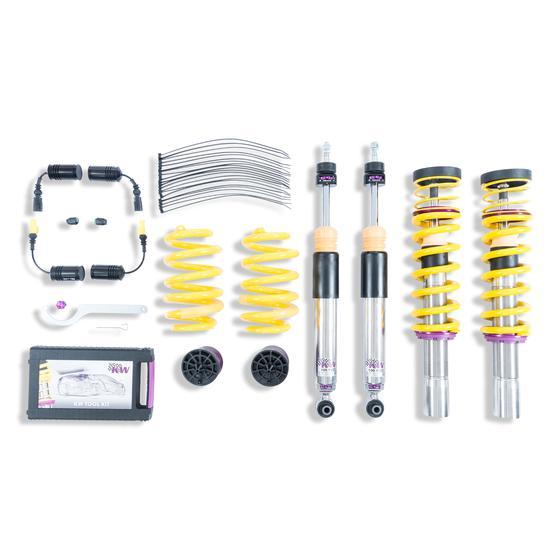 KW Coilover Kit V3 for 03/2017+ Audi A5 Convertible (F57, F5E) w/ Deactivation For Electronic Dampers - ModsDirect