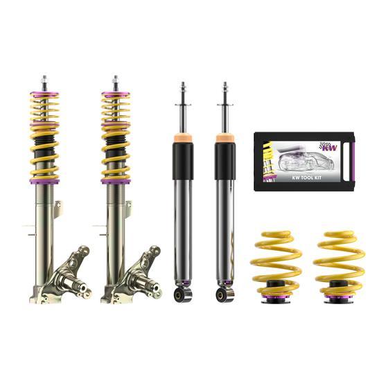KW Coilover Kit V3 for 07/1986-01/1992 BMW 3 Series Convertible (E30) (FA Struts In Exchange) - ModsDirect