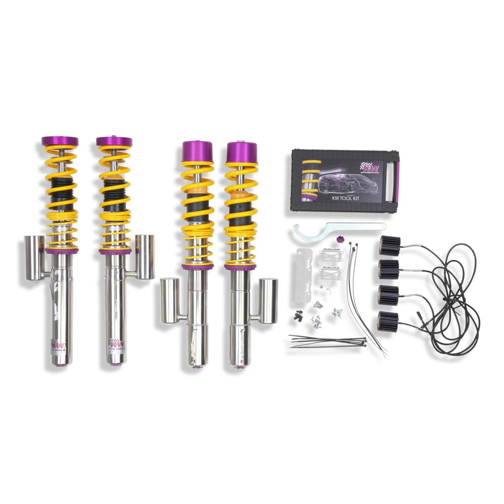 KW Coilover Kit V3 for 01/2006+ Porsche Cayman (987) w/ Deactivation For Electronic Dampers - ModsDirect