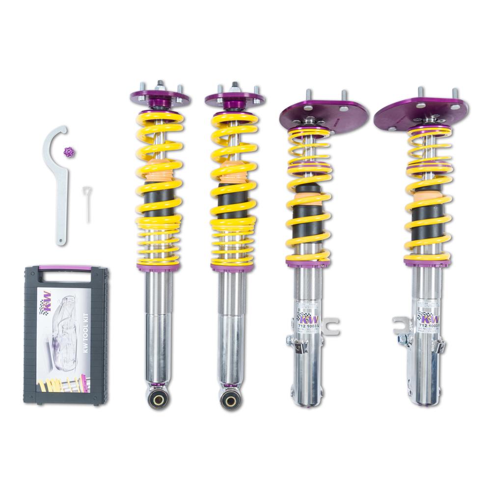 KW Coilover Kit V3 Clubsport for 12/1988-11/1990 Porsche 911 Convertible w/ Top Mounts - ModsDirect