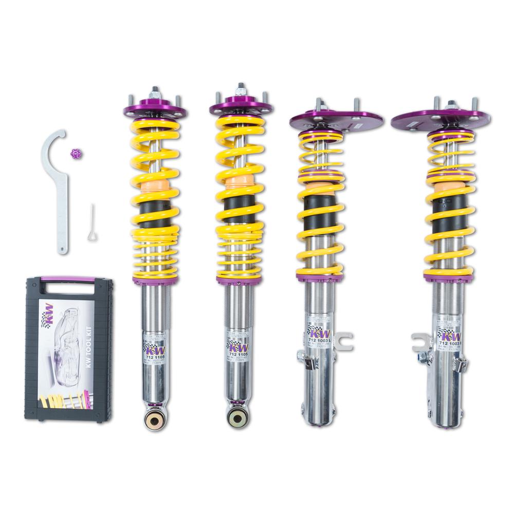 KW Coilover Kit V3 Clubsport for 11/1990-05/1994 Porsche 911 Convertible w/ Top Mounts - ModsDirect