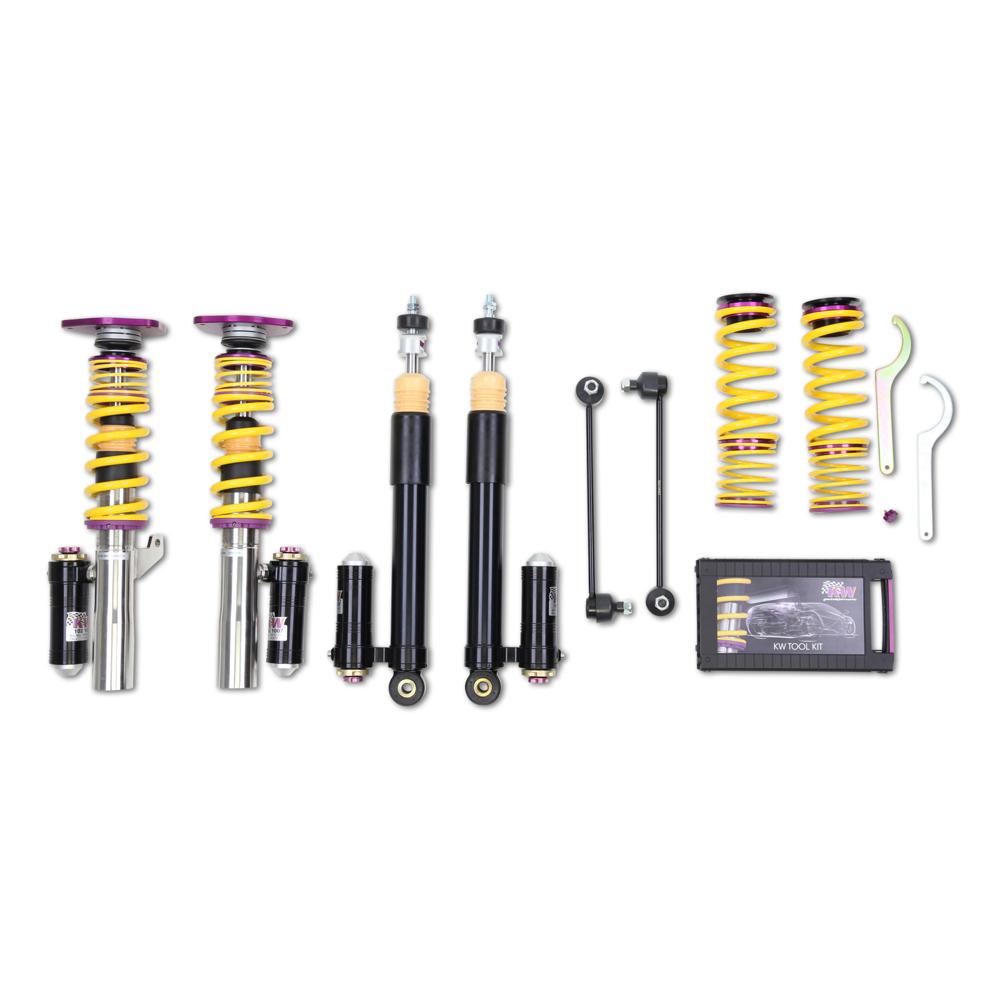 KW Coilover Kit V4 Clubsport for 03/2003+ Audi A3 Sportback (8PA) w/ Top Mounts - ModsDirect
