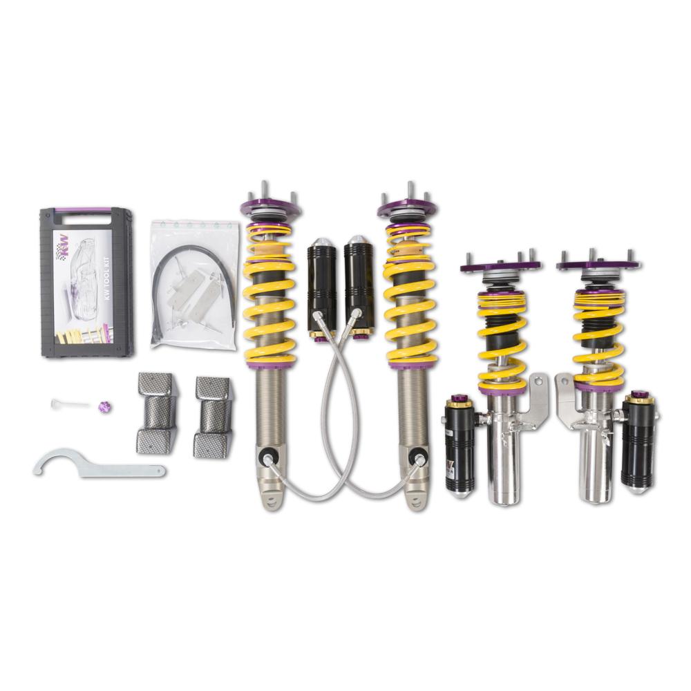 KW Coilover Kit V4 Clubsport for 12/2011-11/2015 Porsche 911 Targa (991) w/ Top Mounts - ModsDirect