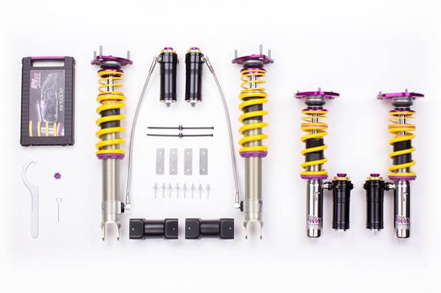 KW Coilover Kit V4 Clubsport for 10/2013-11/2015 Porsche 911 Convertible (991) w/ Top Mounts - ModsDirect