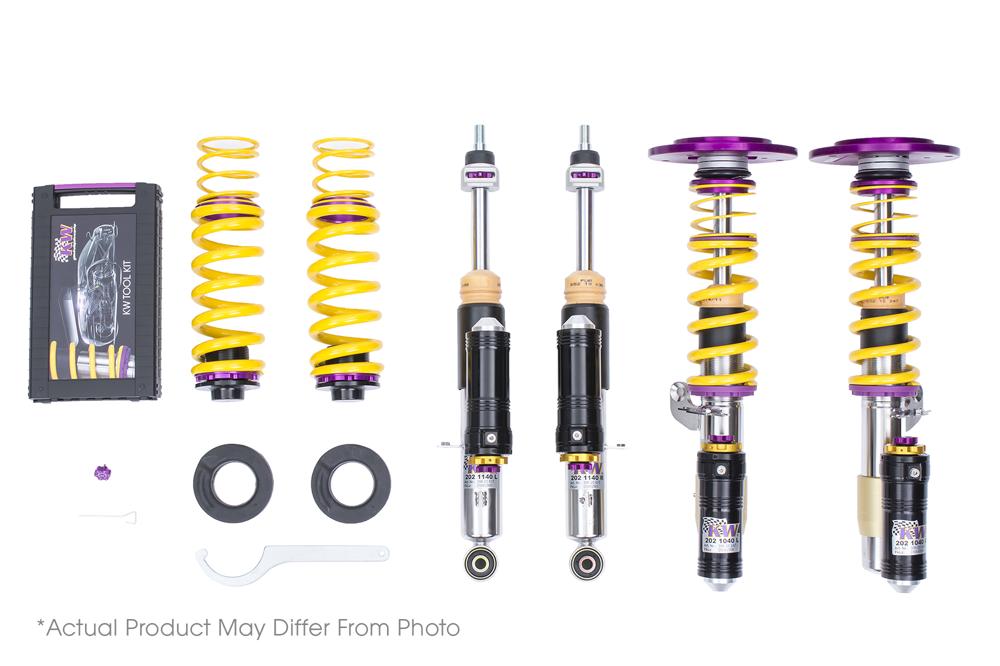 KW Coilover Kit V4 Clubsport for Porsche Cayman (981) w/ Deactivation For Electronic Dampers - ModsDirect