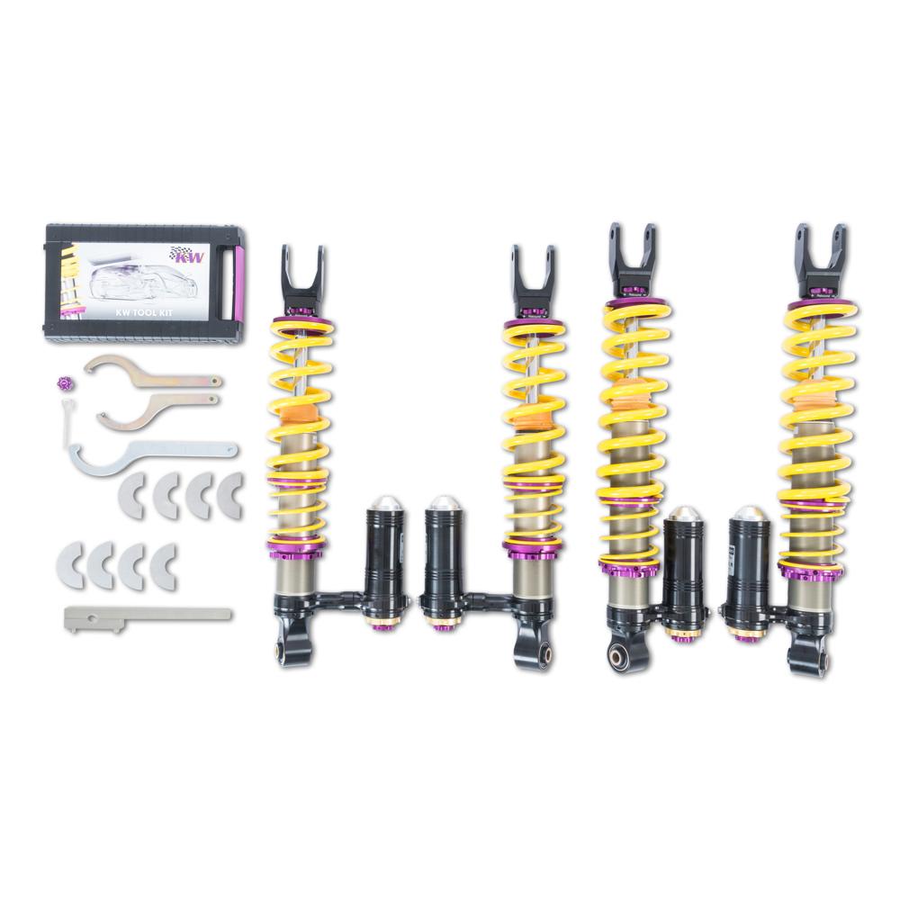 KW Coilover Kit V4 for 01/2012+ Lamborghini Aventador Coupe (Novitec Torado) - ModsDirect