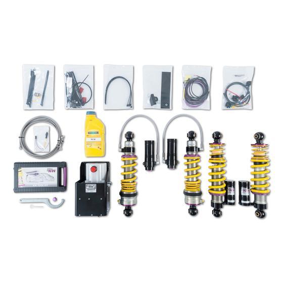 KW Porsche 911 Cabrio 991 Coilover kit V3 w. HLS 2 Hydraulik Liftsystem - ModsDirect