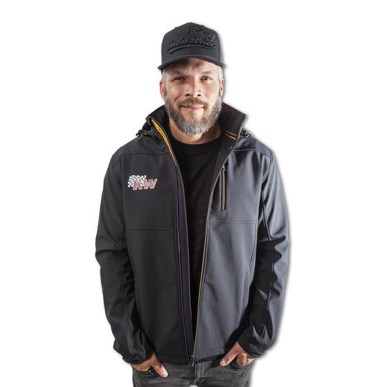 KW Mens Softshell Jacket - Black L - ModsDirect