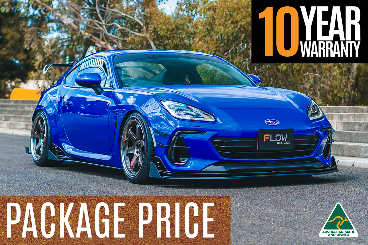 ZD8 BRZ STI Full Lip Splitter Set (GLOSS BLACK) - ModsDirect
