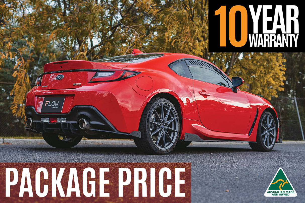 ZD8 BRZ Full Lip Splitter Set (TEXTURED BLACK) - ModsDirect
