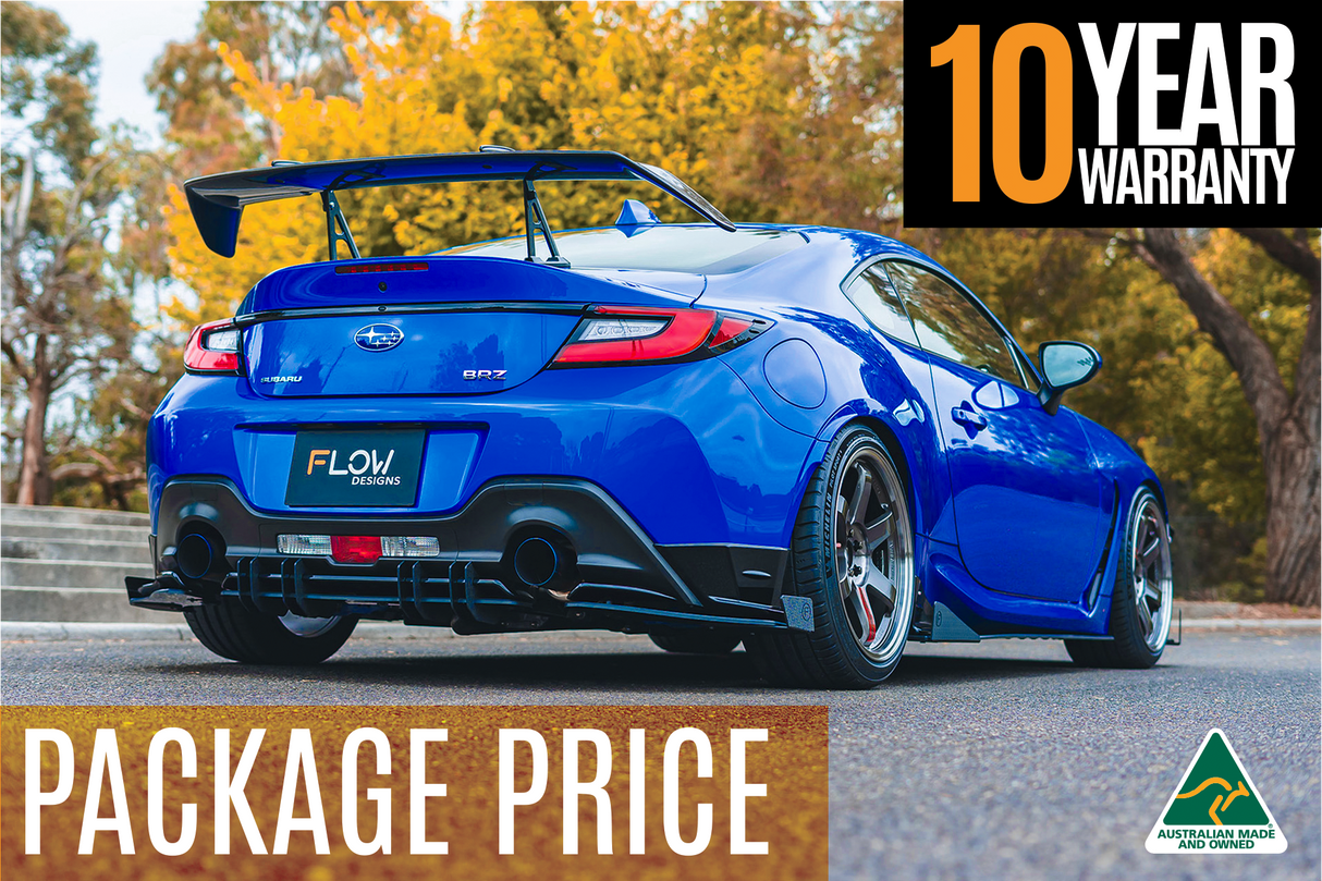 ZD8 BRZ STI Full Lip Splitter Set (TEXTURED BLACK) - ModsDirect