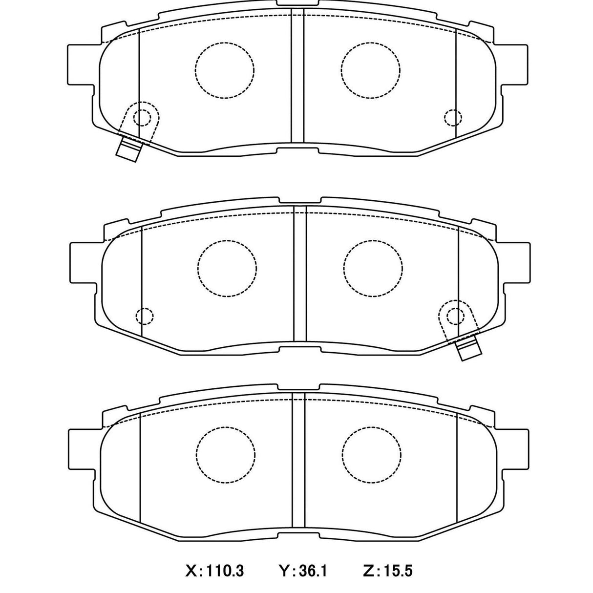 CIRCO SC17 Street Performance Brake Pads Subaru BRZ / Toyota GT - ModsDirect