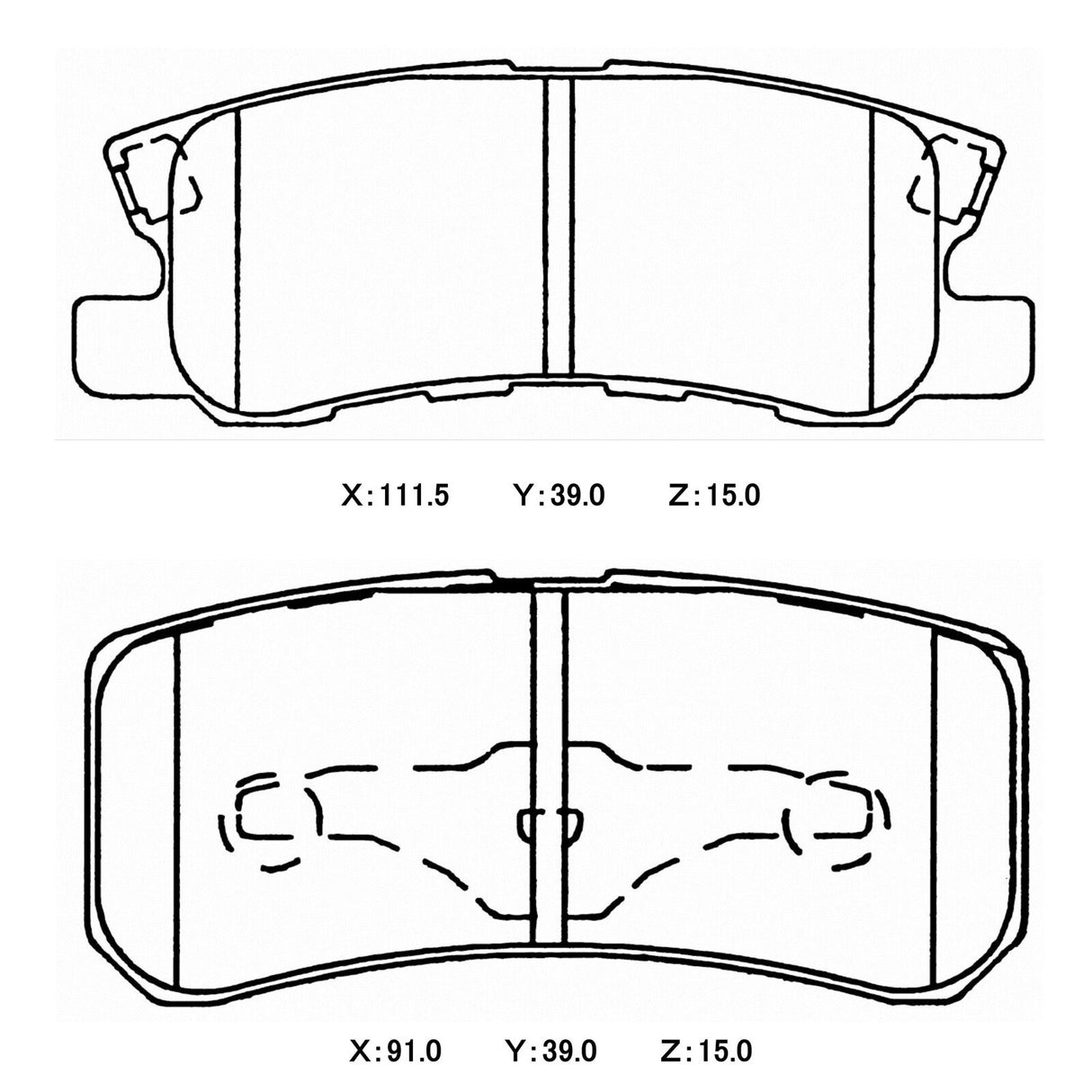 CIRCO M207 Race Brake Pads Mitsubishi CY4A RALLIART - ModsDirect