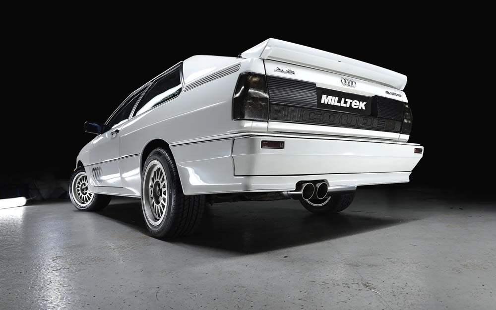 MILLTEK Downpipe-back – Audi Coupe UR Quattro 10V Turbo - Resonated - Polished
