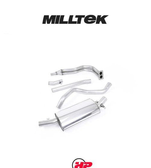 MILLTEK Manifold Back VW Golf Mk1 GTI Suits The OE Cast Manifold - Resonated