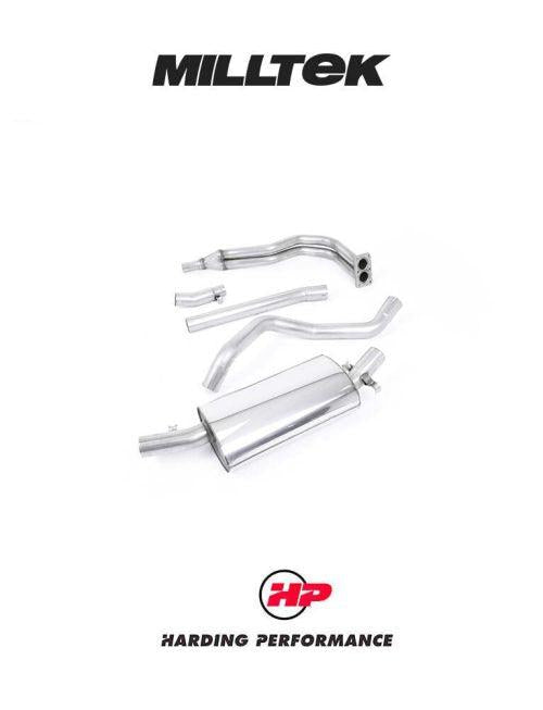 MILLTEK Manifold Back VW Golf Mk1 GTI Suits The OE Cast Manifold - Non-resonated / Race