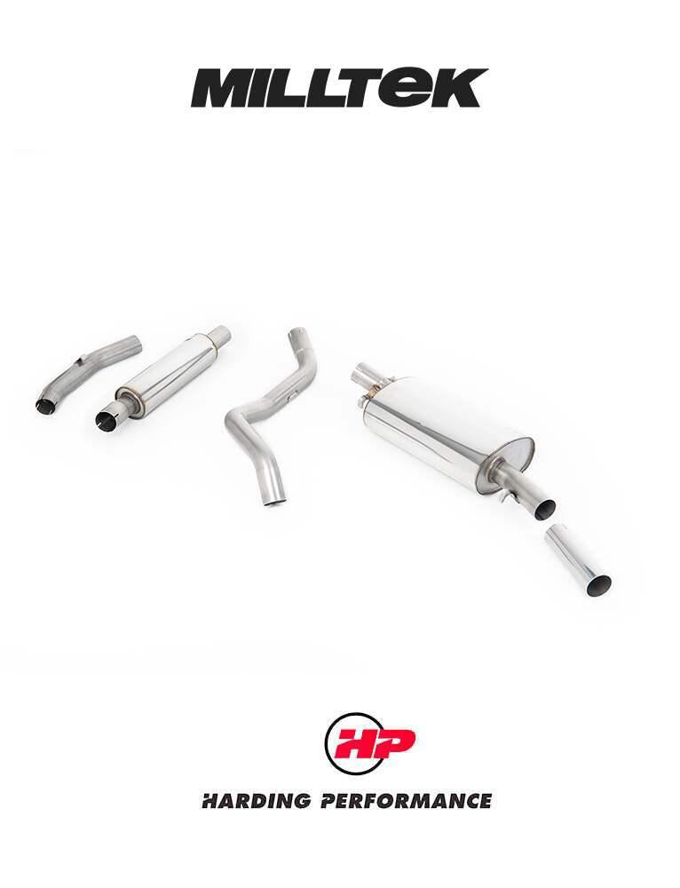 MILLTEK Manifold Back VW Golf Mk1 GTI Suits Aftermarket Manifold - Non-resonated / Race