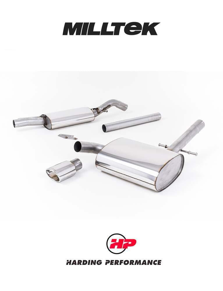 MILLTEK Cat-back – VW Corrado VR6 Post-1992 - Resonated - Polished