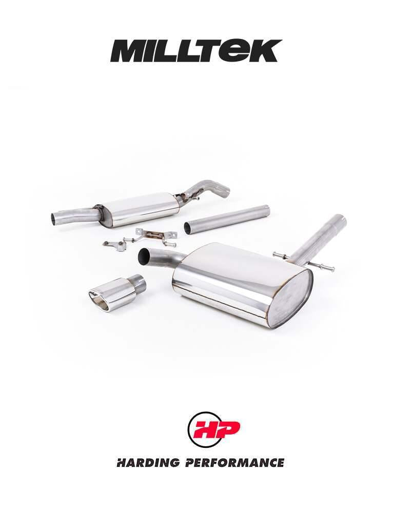 MILLTEK Cat-back – VW Corrado G60 1.8 - Resonated - Polished
