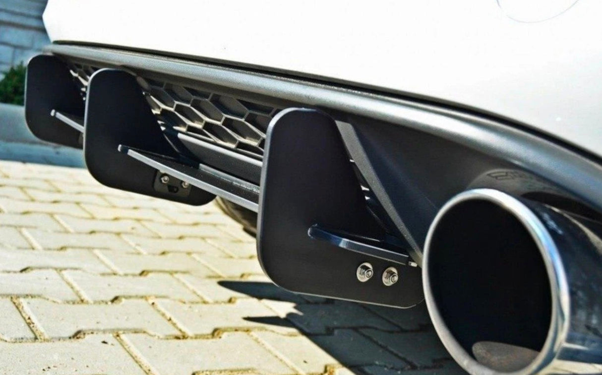 MAXTON DESIGN | Rear Diffuser + Rear Side Splitters (VW Golf MK7 GTI) - ModsDirect