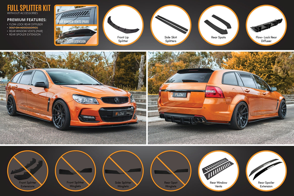 VF Commodore S2 Wagon Full Lip Splitter Set - ModsDirect