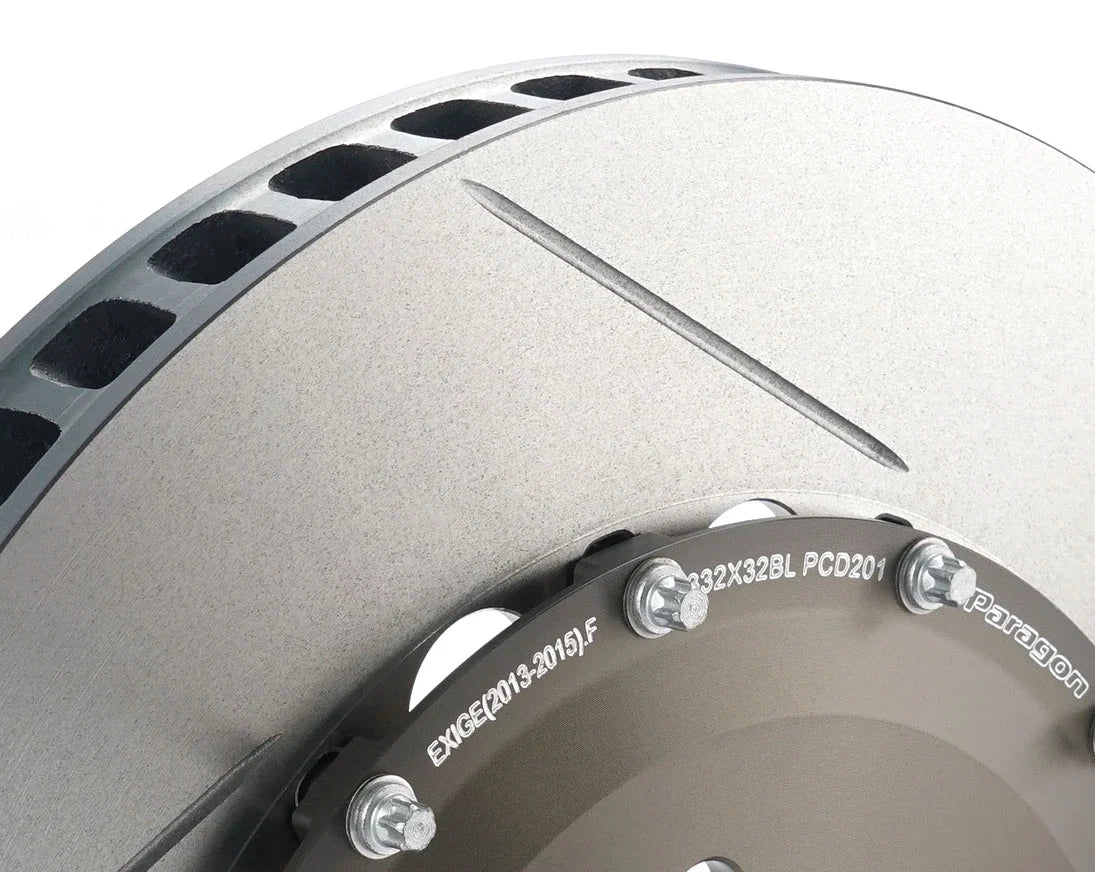 Paragon 2-piece Rotors Front Pair 332mm x 32mm (13.07" x 1.26") - Lotus Exige V6 (D-Bobbin Version)