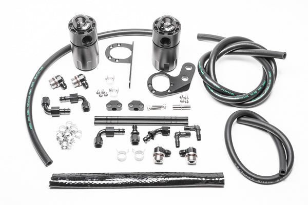 Radium Dual PCV/CCV Fluid Lock Catch Can Kit - Honda Civic Type-R FK8 17-21/FL5 22+